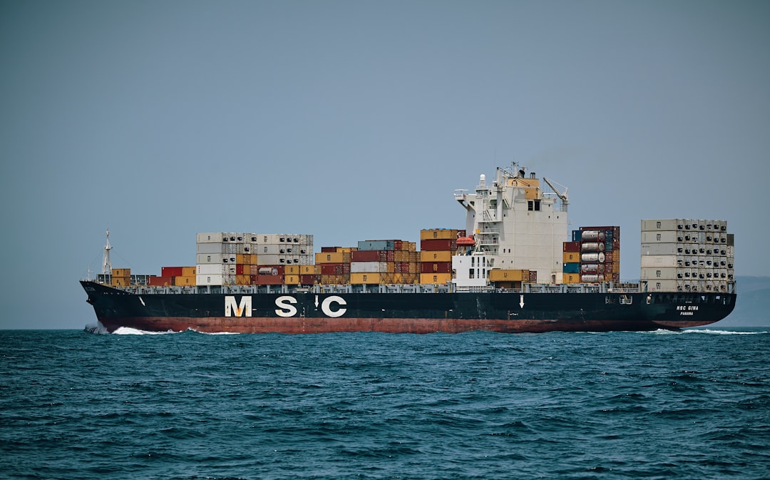 M S C cargo ship sailing