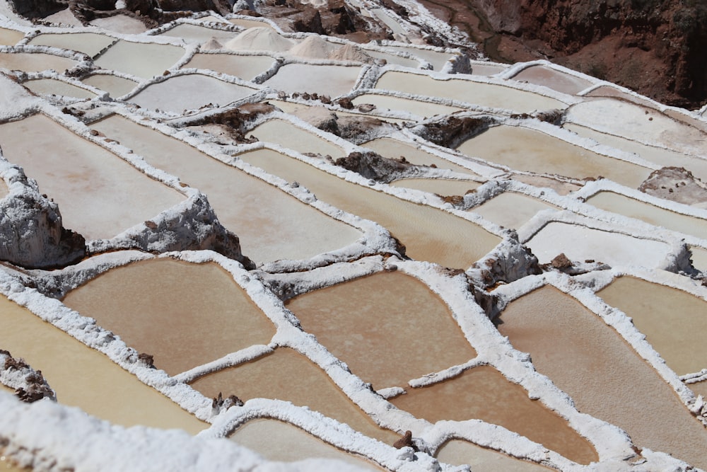 aerial photography of mountain