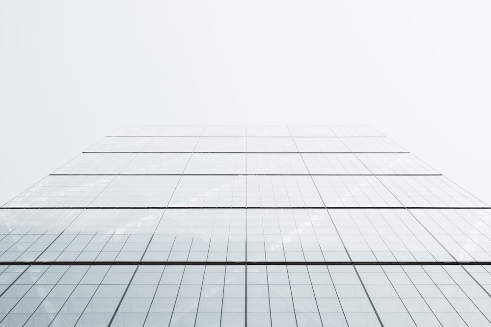 architecture photography of glass building