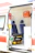 The interior of an ambulance is visible with two blue seats and various medical equipment and storage compartments. A first aid box labeled 'Erste Hilfe' is mounted on the wall. The van's door is open, showing a stretcher and other emergency tools.