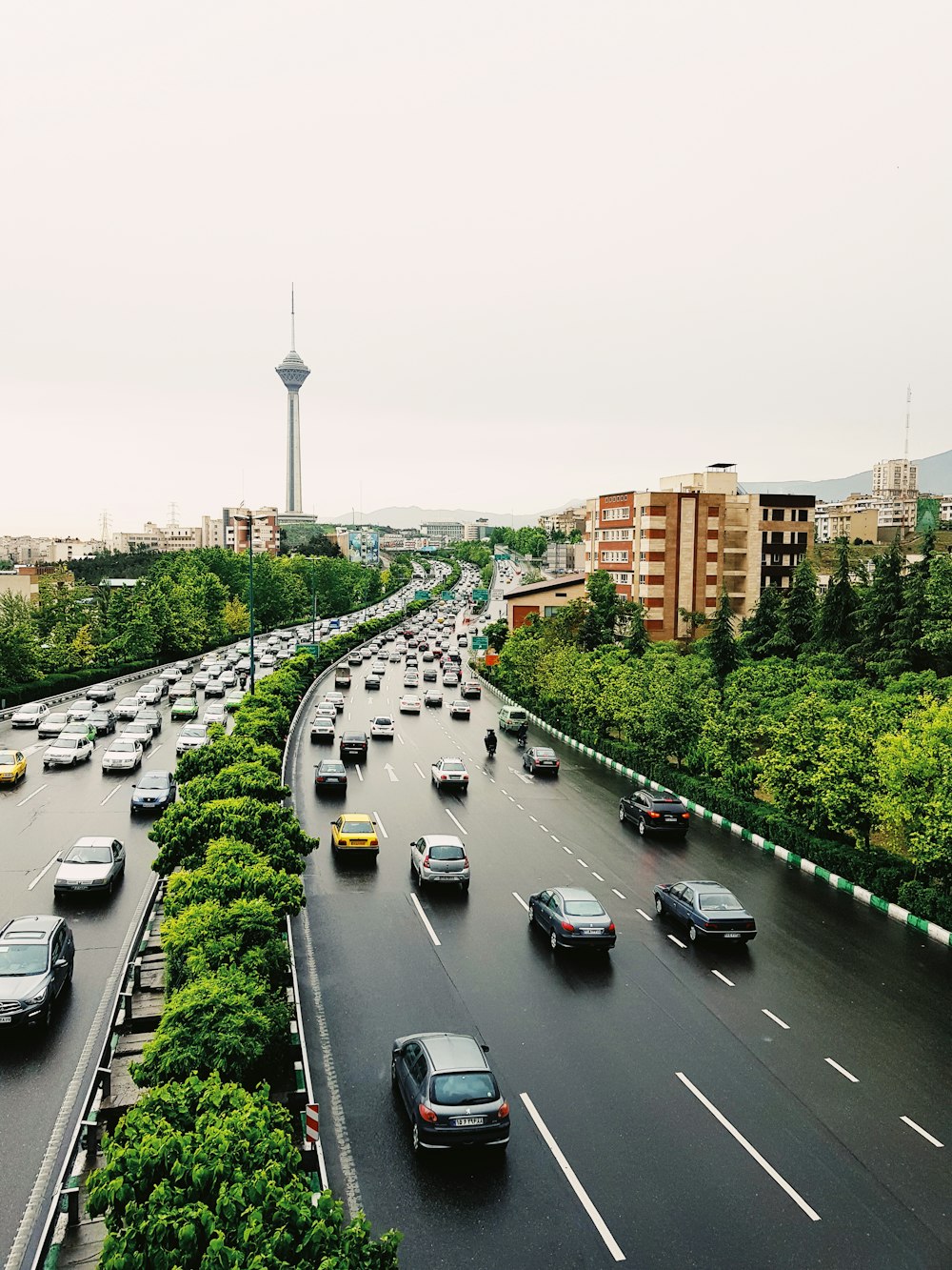 cars on roads