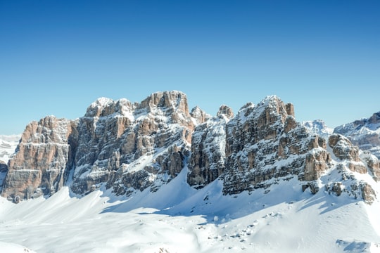 aerial view photography of mountain covered by snow in Livinallongo del Col di Lana Italy