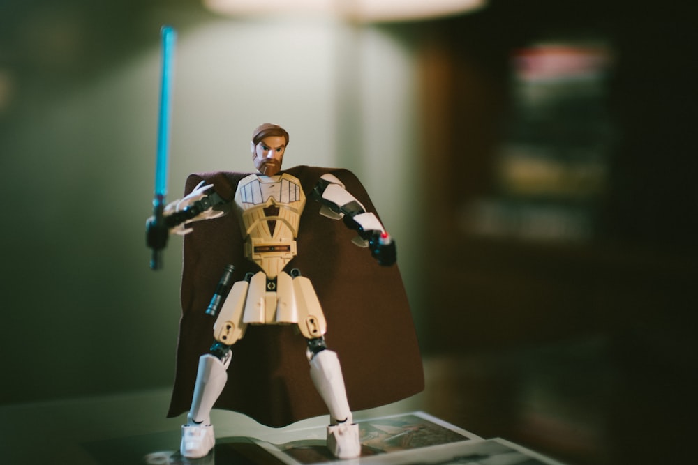 white Star Wars action figure