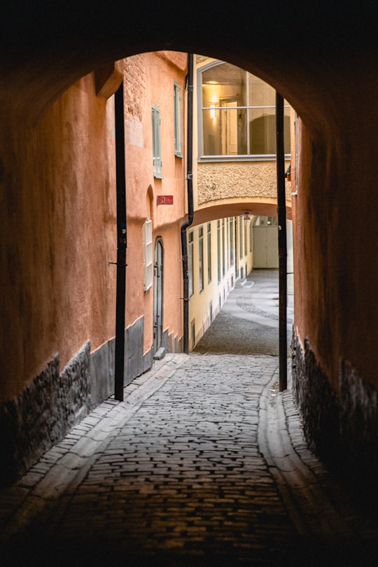 grey concrete pathway during daytime in Gamla stan Sweden