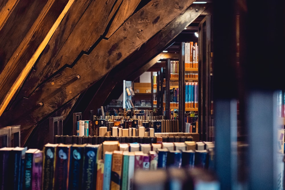 books on rack