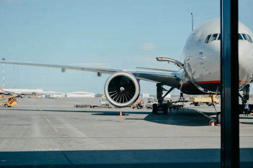 Airliner on runway
