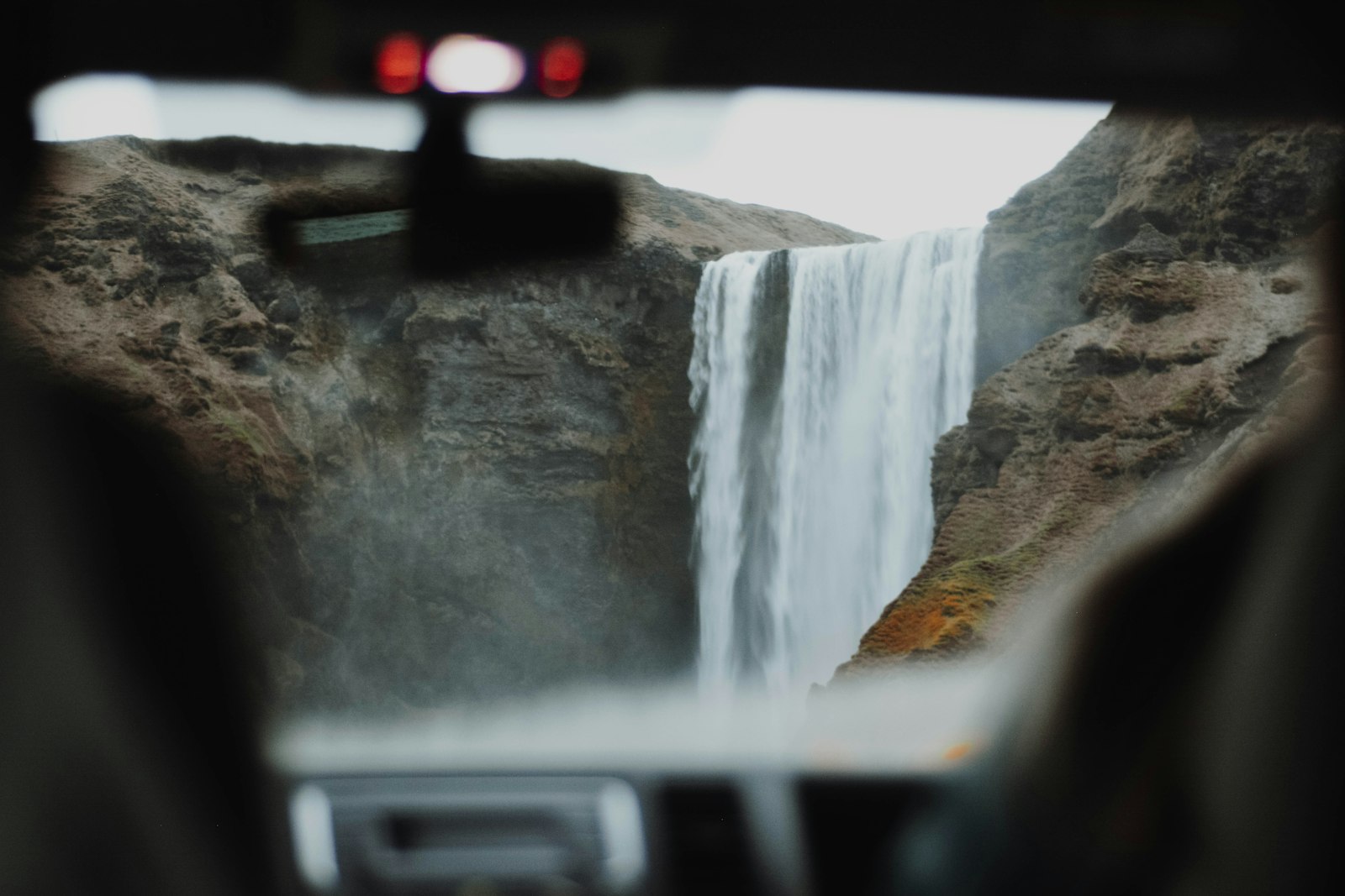 Nikon AF Nikkor 50mm F1.8D sample photo. Vehicle view of waterfalls photography