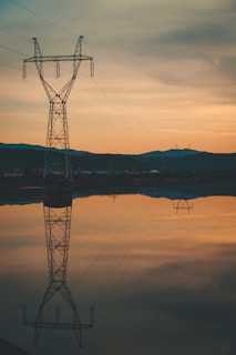 photography of electricity tower