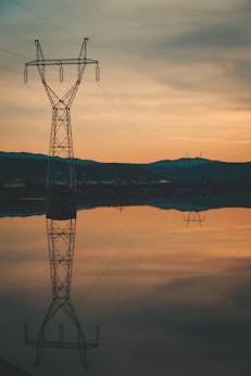 photography of electricity tower