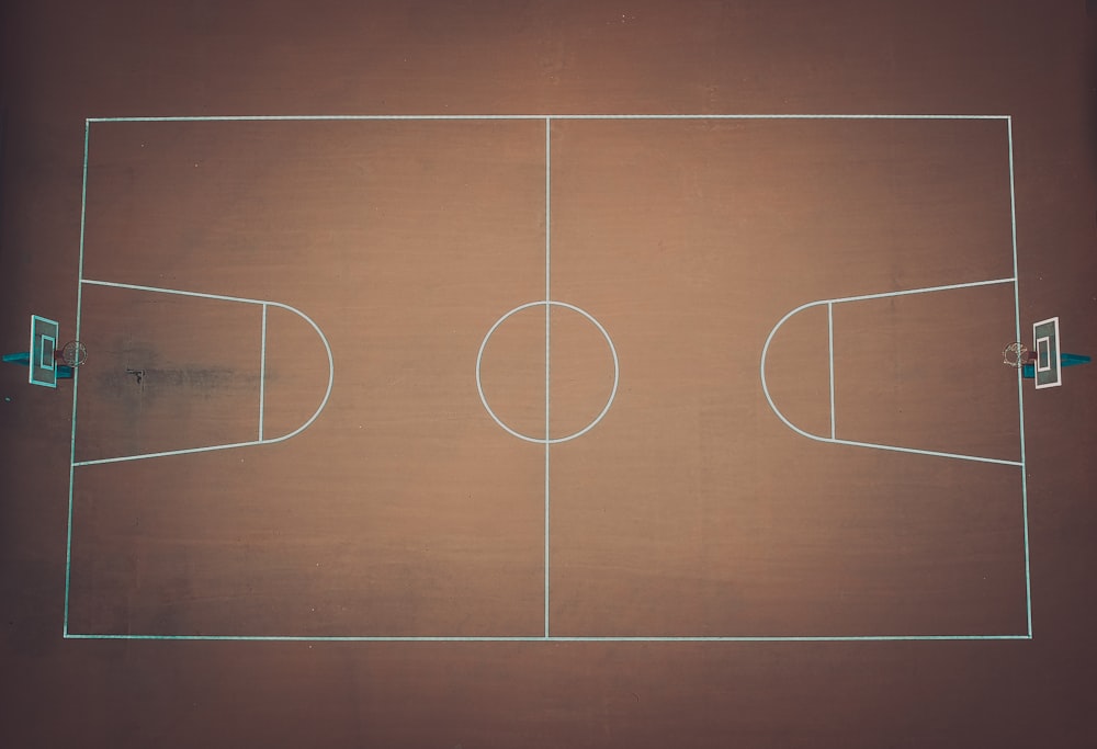 Plano de la cancha de baloncesto