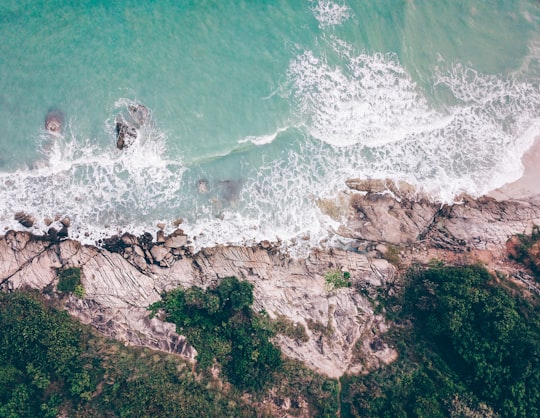 aerial view photography of sea waves in Ko Samui Thailand