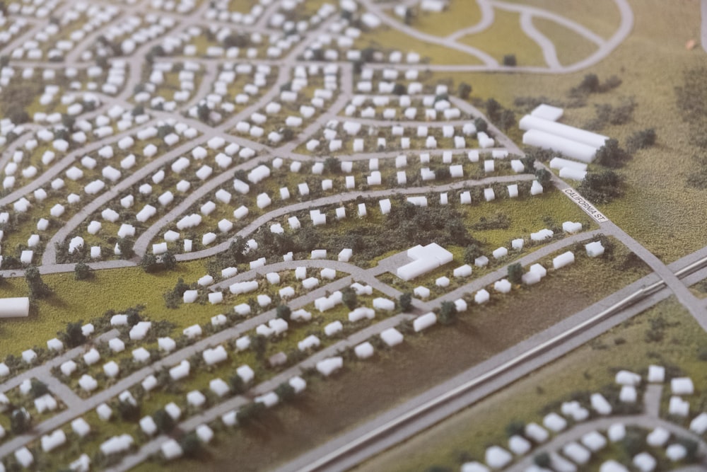 suburban scale model