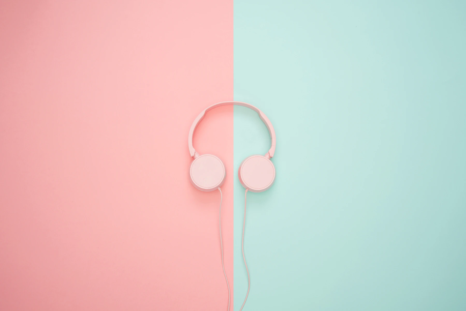 Modern headphones and audio gear arranged in a clean studio setup
