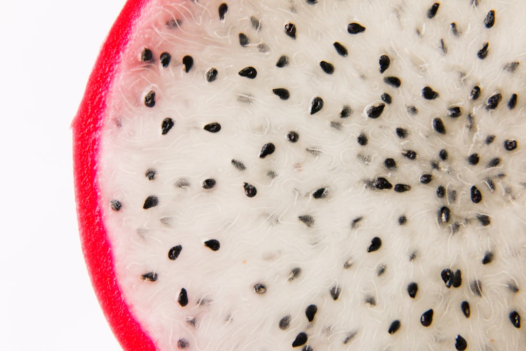 dragon fruit in close up photography