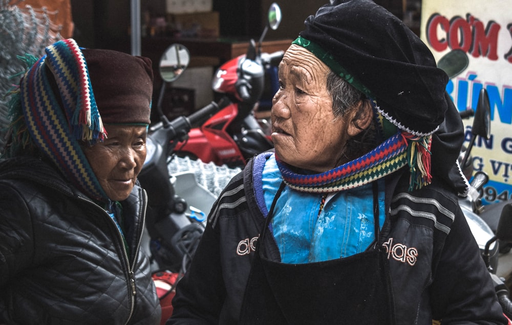 two woman standing