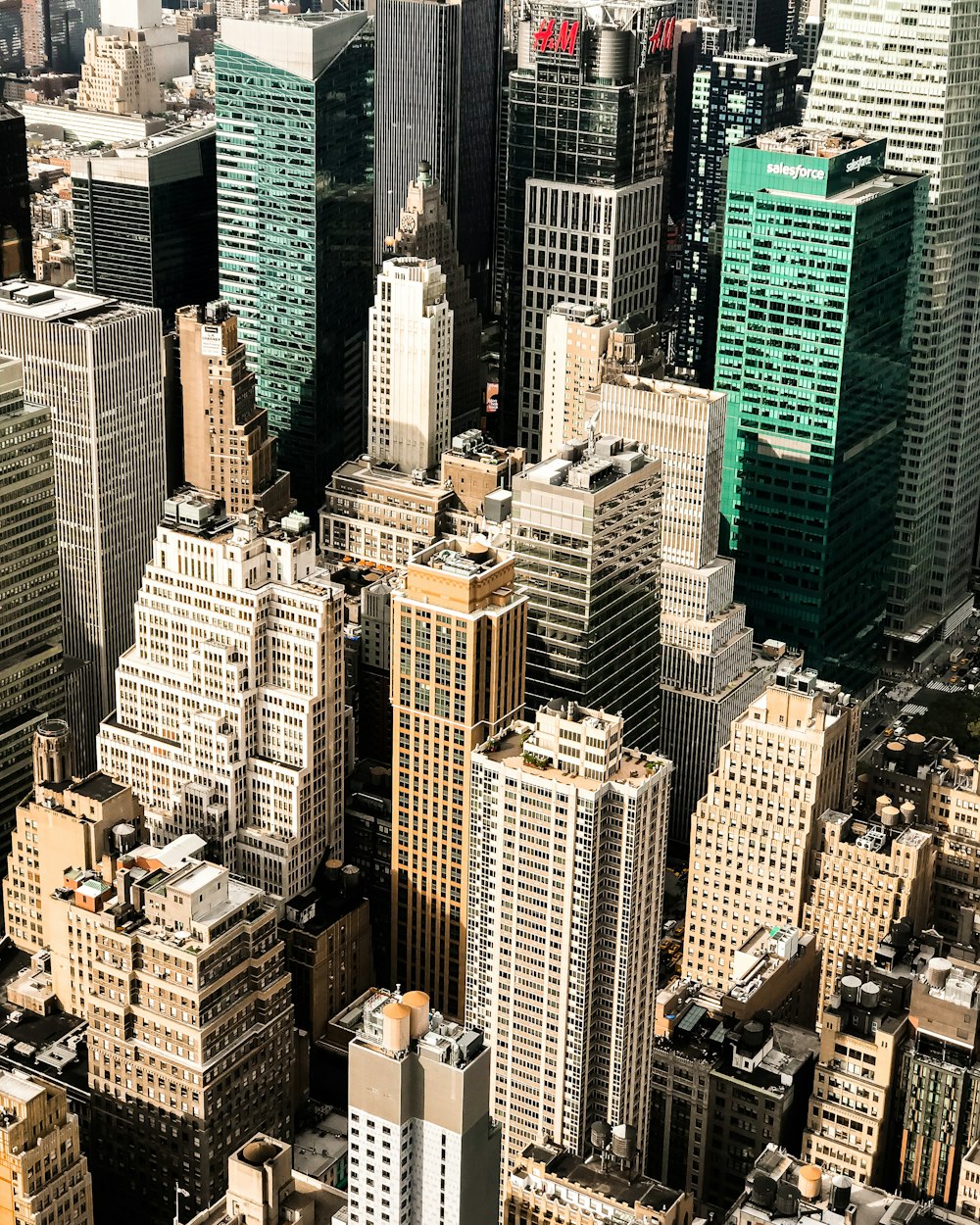 Photographie aérienne d’immeubles de grande hauteur