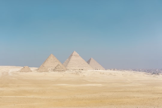 Pyramid of Giza in Giza Necropolis Egypt