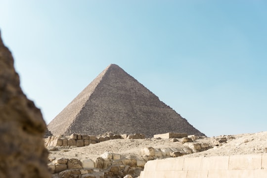Pyramid of Khafre in Cairo Egypt
