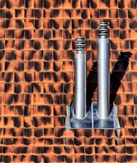 gray stainless steel roof exhaust