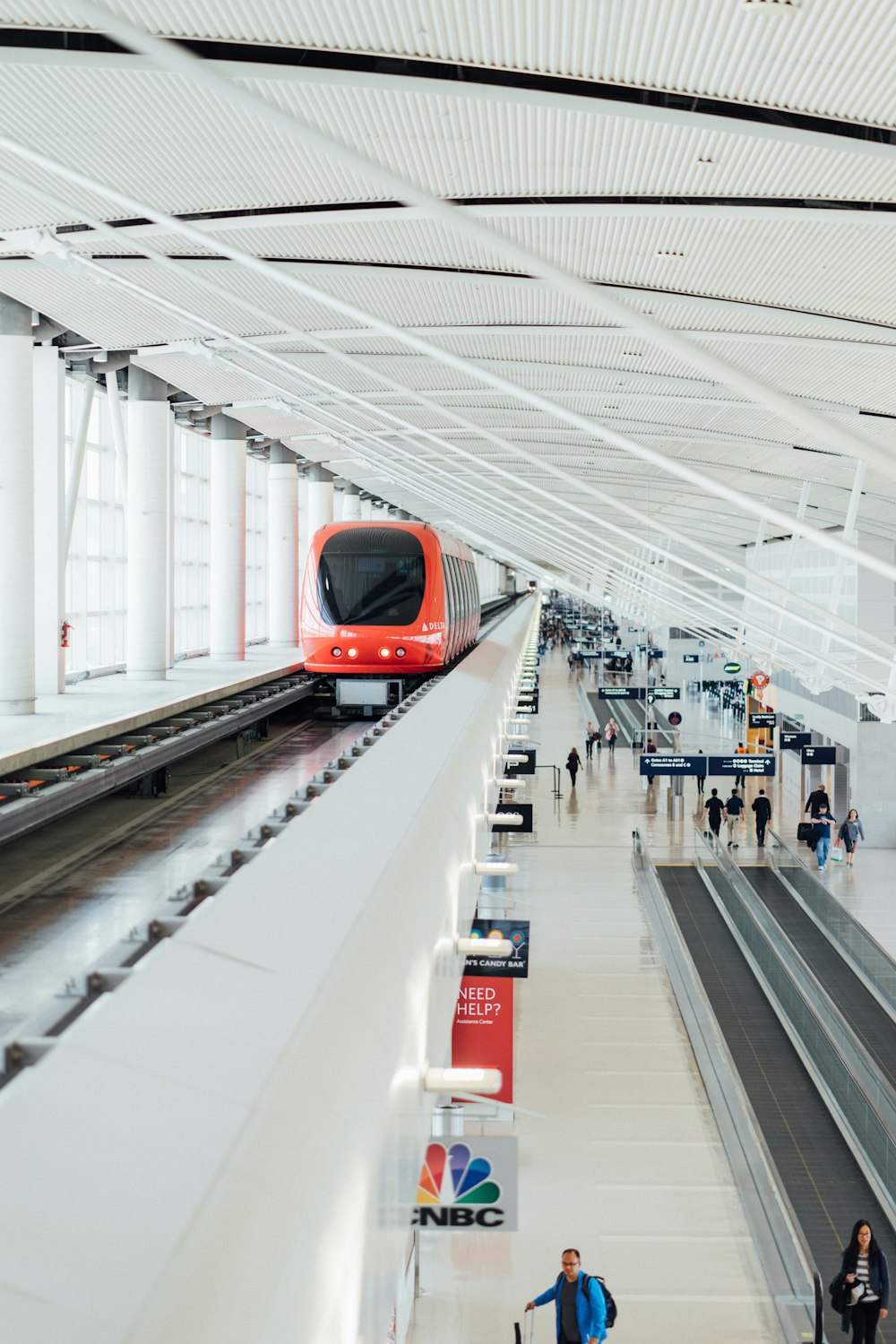 photography of train in station