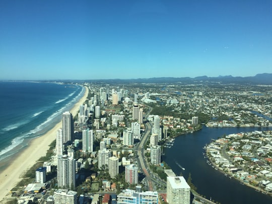 birds eye photography of high-rise building in Gold Coast Australia