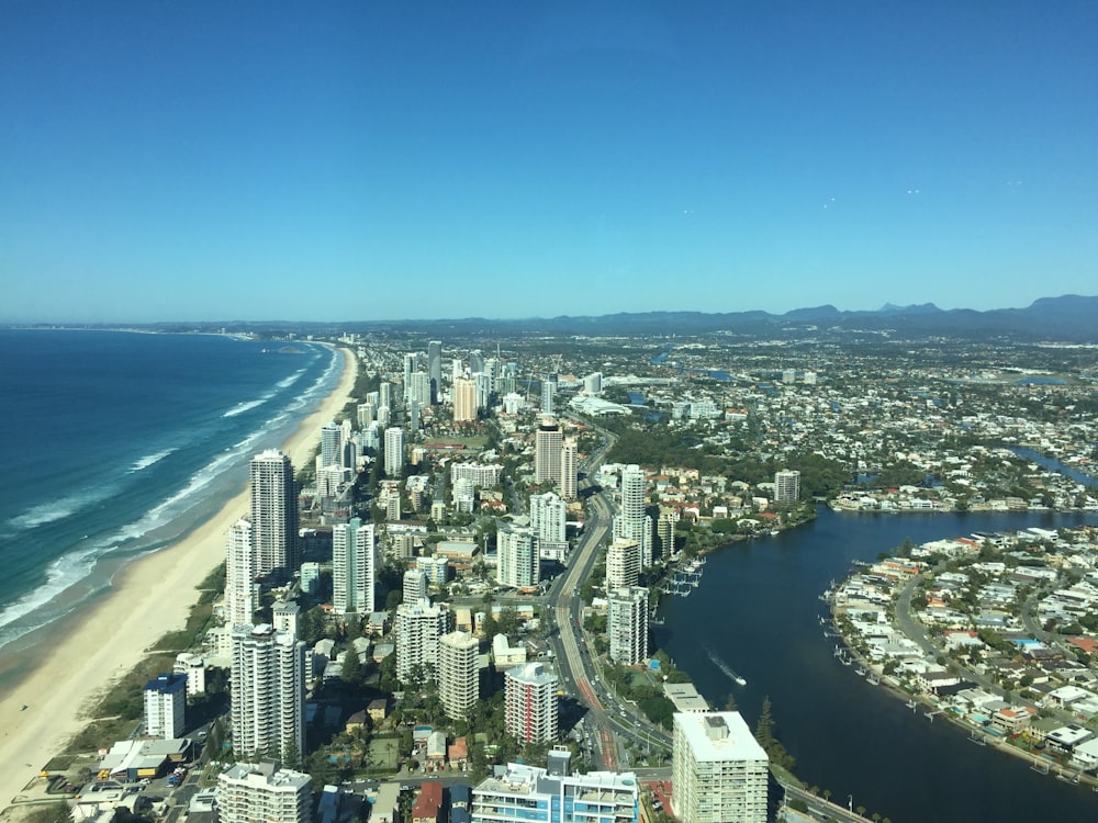 birds eye photography of high-rise building