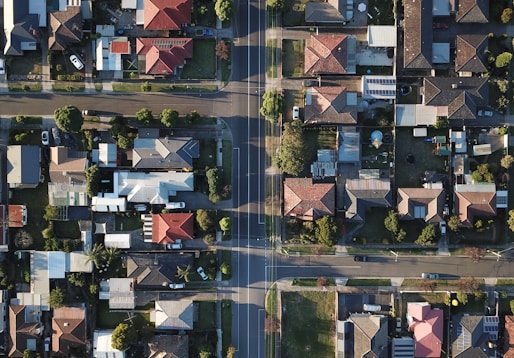 top-view photography of houses at daytime