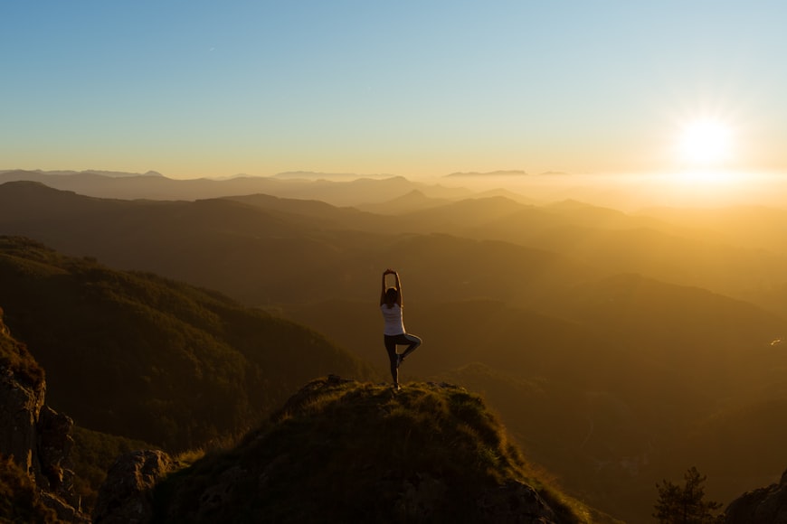 girl doing yoga