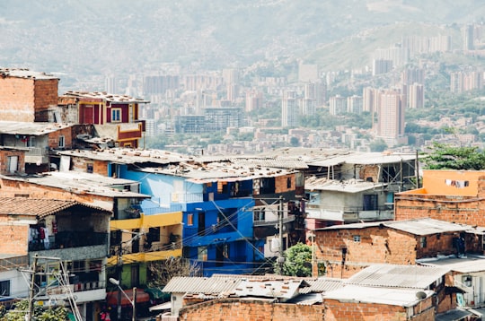 blue house in Medellín Colombia