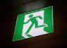 fire exit lighted signage