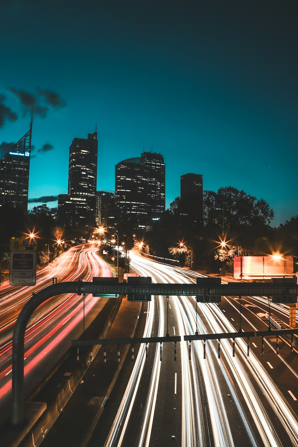 time lapse photo of city