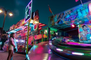 A vibrant image showcasing the thrilling attractions at neo planet.