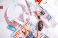 A flat lay of everyday essentials recommended on amazonpost.