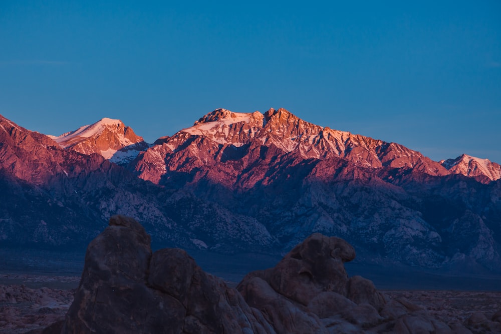 mountain during sunrise