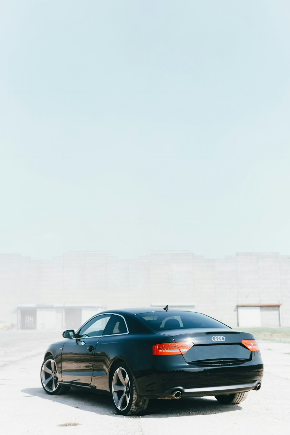 black Audi coupe