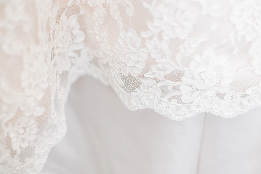 Beautiful wedding dress lace detail