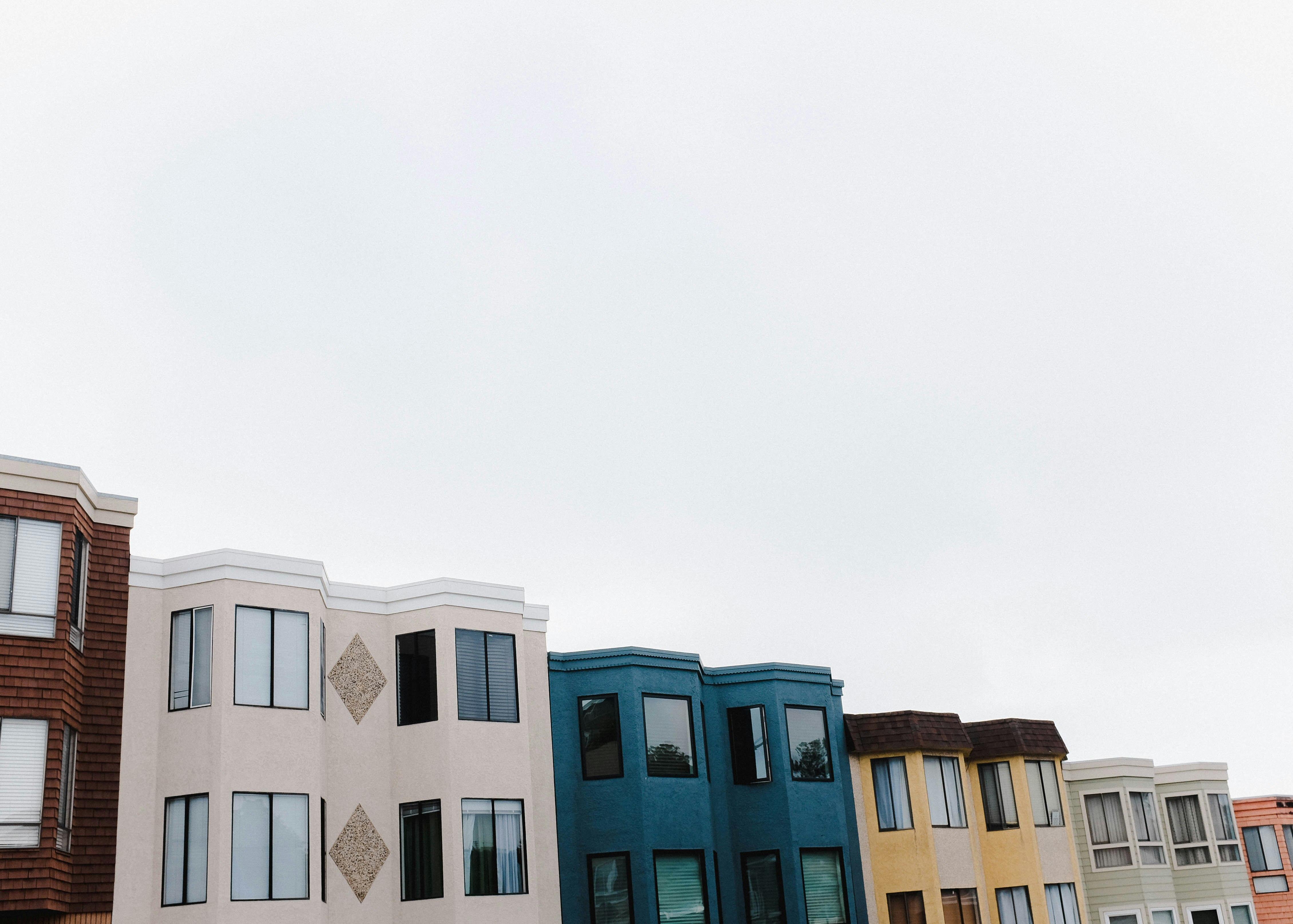 assorted-color concrete buildings