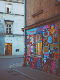 multicolored mural painting