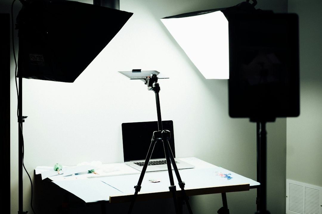white soft box and desk, Content creation for one of our clients. Building stop motion videos with an iPad Pro for Socia