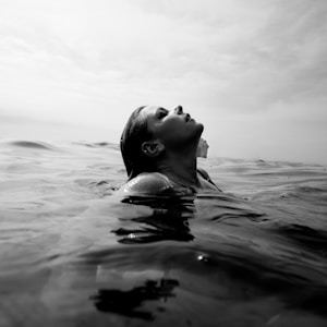 woman on body of water