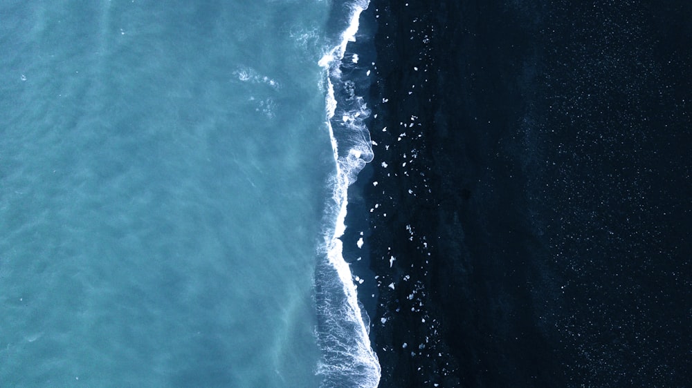 vista aerea del cuerpo de agua