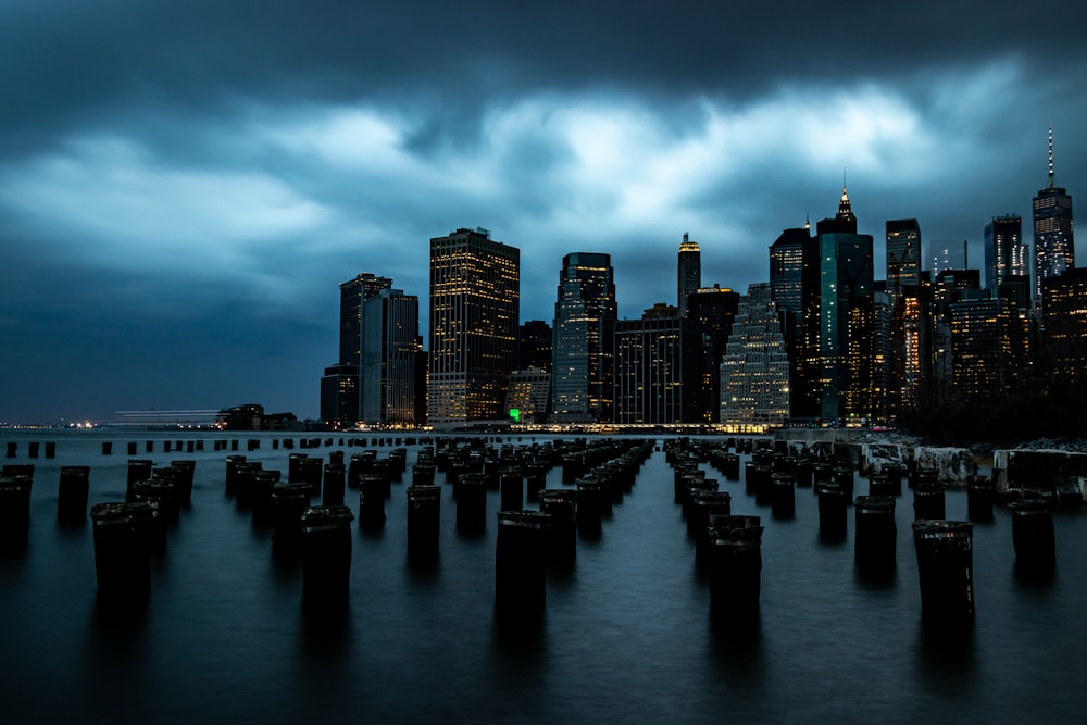 landscape photography of city buildings