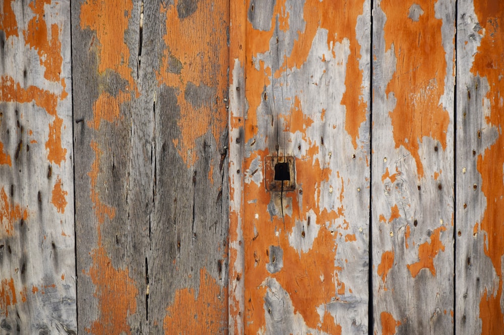 orange and brown wooden board