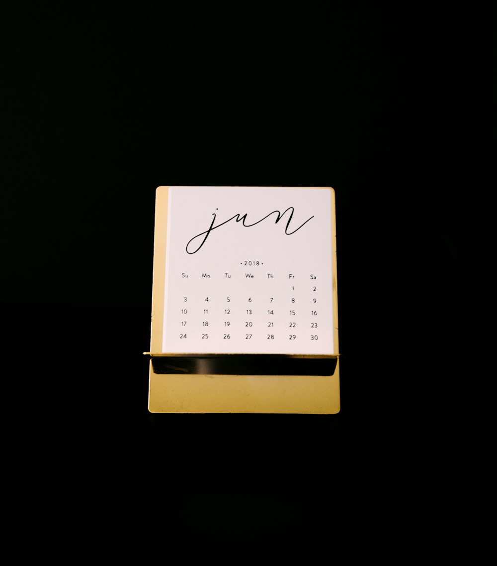 yellow calendar