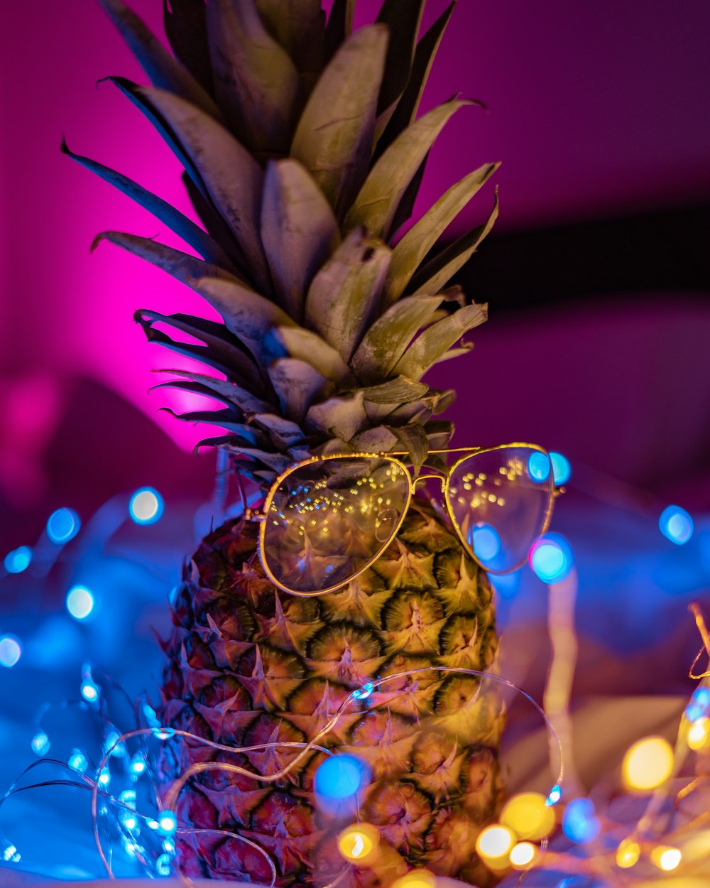 sunglasses on pineapple
