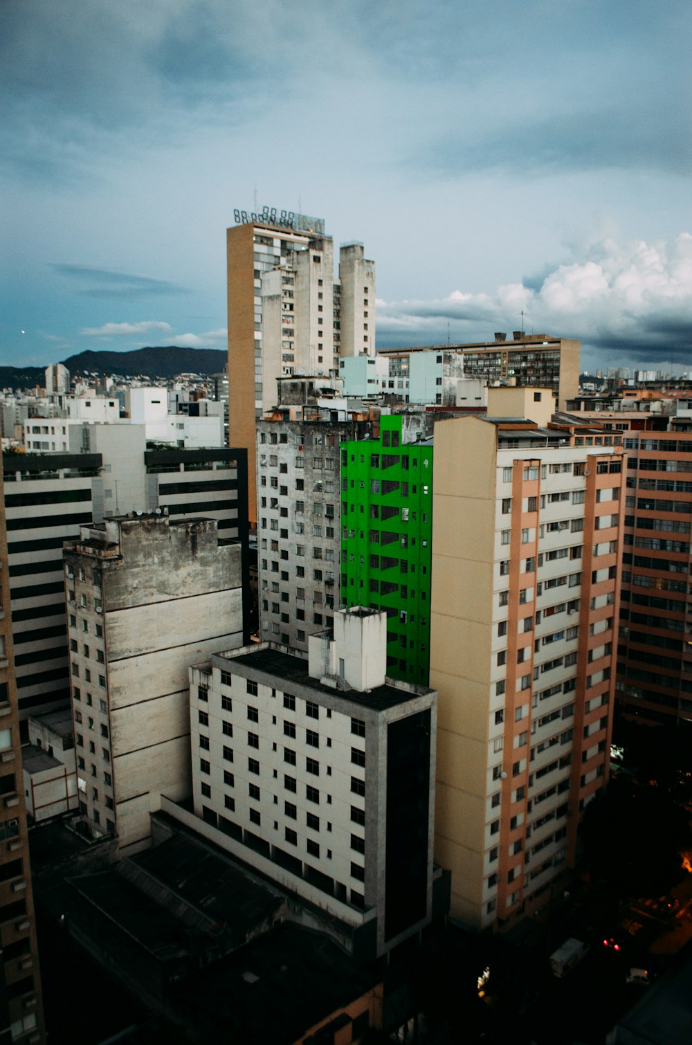 aerial photography of buildings