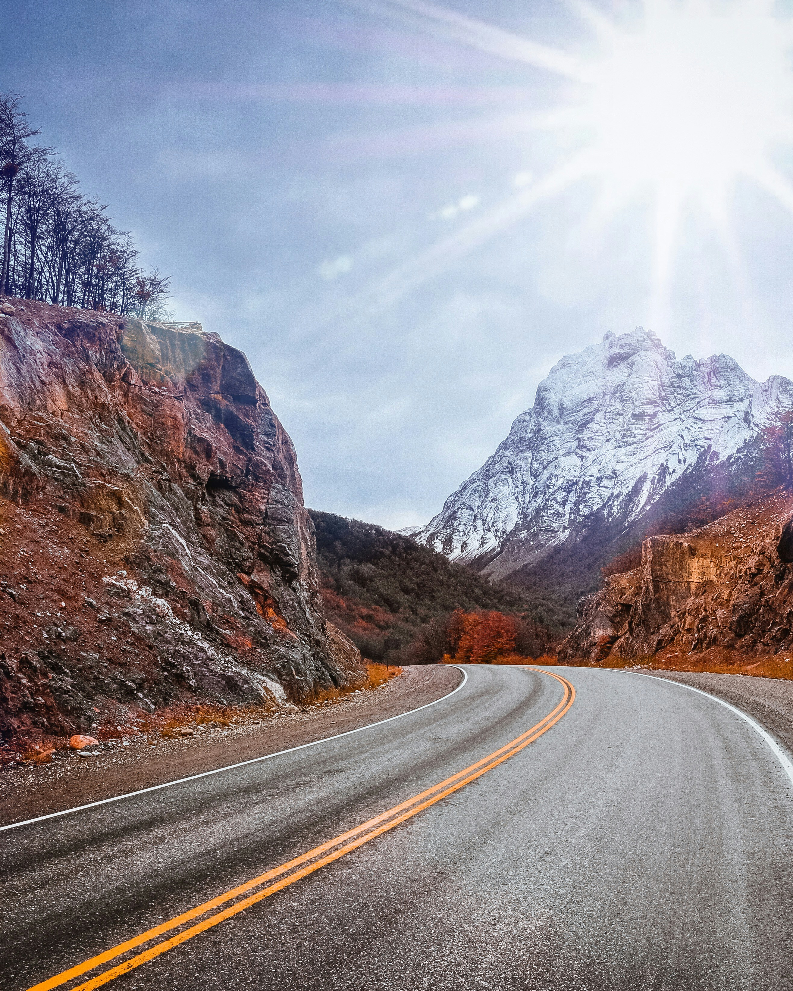 Manejando por Tierra del Fuego