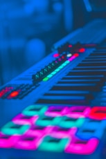 selective focus photography of terminal mixer
