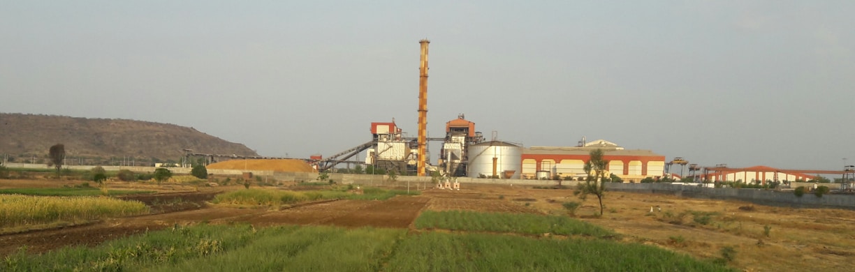 A panoramic view of a cement production facility in Pakistan.