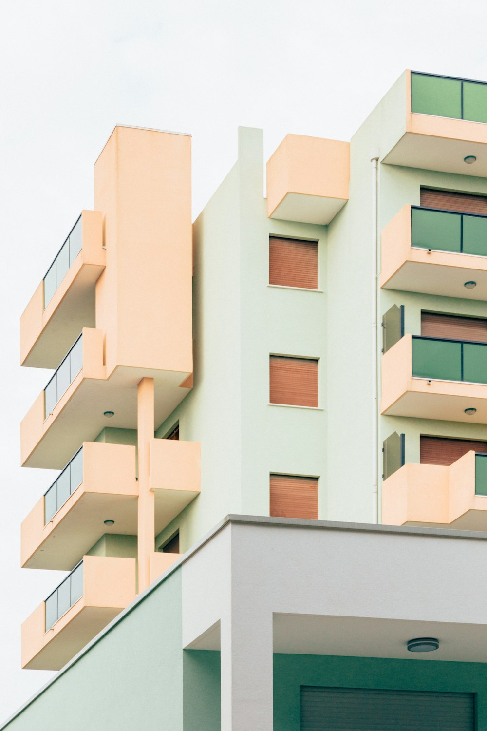 white and pink concrete building